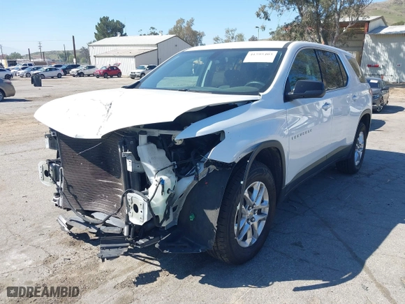 2021 Chevrolet Traverse LS with VIN 1GNERFKW5MJ261535, listed as a IAAI auction lot 41595403 with 60,967 mi miles. Bid and sale history available at carsss.com. Image 20.