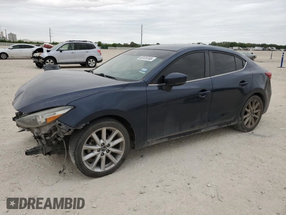 2017 Mazda 3 Touring with VIN 3MZBN1V7XHM142335, listed as a Copart auction lot 53129765 with 161,158 mi miles and Salvage Title. Bid and sale history available at DreamBid. Image 1.