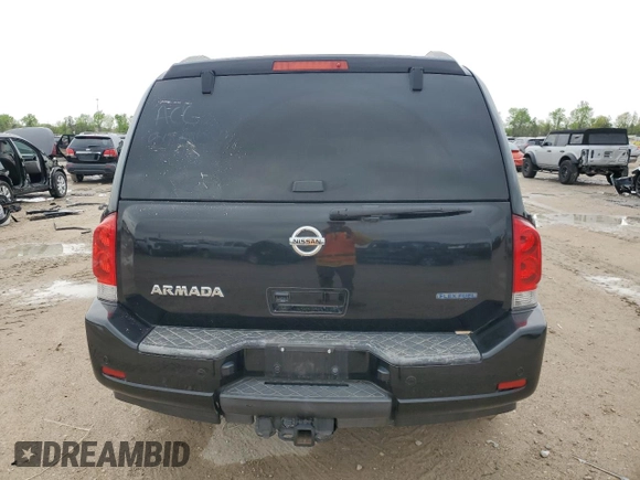 2011 Nissan Armada SV with VIN 5N1BA0ND6BN606602, listed as a Copart auction lot 50801765 with 198,994 mi miles and Salvage Title. Bid and sale history available at DreamBid. Image 6.