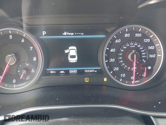2020 Genesis G70 Sport with VIN KMTG24LA5LU057278, listed as a IAAI auction lot 42505352 with 103,347 mi miles and . Bid and sale history available at DreamBid. Image 7.