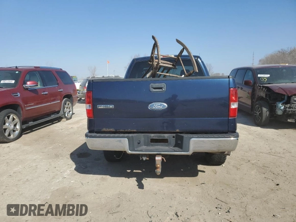2006 Ford F-150 XLT with VIN 1FTPX14V06FB66644, listed as a Copart auction lot 49143665 with 193,554 mi miles and Clean Title. Bid and sale history available at carsss.com. Image 6.