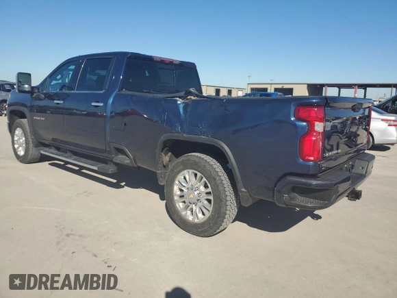 2022 Chevrolet Silverado 3500HD High Country with VIN 1GC4YVEY5NF165925, listed as a Copart auction lot 82040744 with 22,040 mi miles and Salvage Title. Bid and sale history available at carsss.com. Image 2.