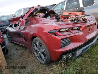 2021 Chevrolet Corvette 1LT with VIN 1G1YA3D41M5107008, listed as a Copart auction lot 74788454 with 0 mi miles and Salvage Title. Bid and sale history available at carsss.com. Image 2.