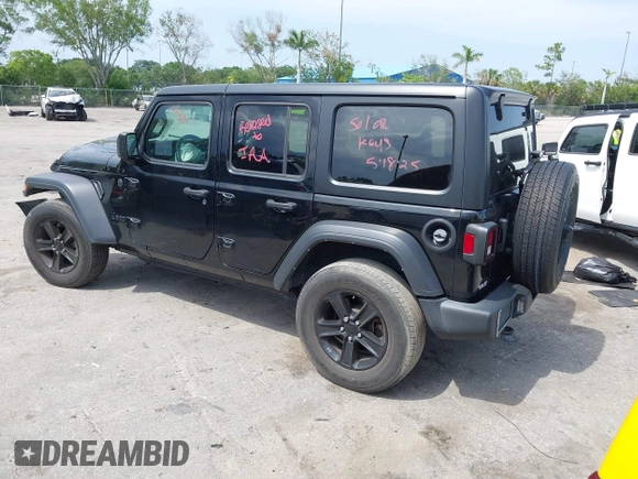 2023 Jeep Wrangler Sport S z VIN 1C4HJXDN6PW587472, wystawiony jako IAAI lot #42329815 z przebiegiem 34 568 mil mil oraz . Historia ofert i sprzedaży dostępna na DreamBid. Obrazek 3.