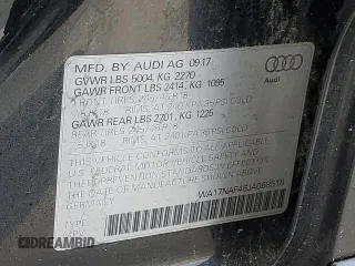 2018 Audi allroad A4 Premium with VIN WA17NAF46JA068518, listed as a Copart auction lot 81768373 with 105,080 mi miles and . Bid and sale history available at DreamBid. Image 12.
