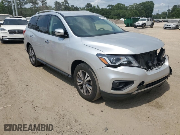 2019 Nissan Pathfinder SV with VIN 5N1DR2MN0KC612527, listed as a Copart auction lot 57210715 with 114,591 mi miles and Salvage title. Bid and sale history available at DreamBid. Image 4.