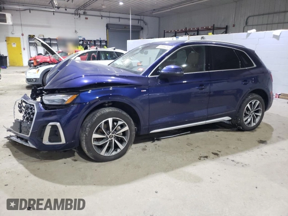 2023 Audi Q5 S line Prestige with VIN WA1FAAFY2P2163638, listed as a Copart auction lot 88689055 with 12,755 mi miles and Salvage Title. Bid and sale history available at carsss.com. Image 1.