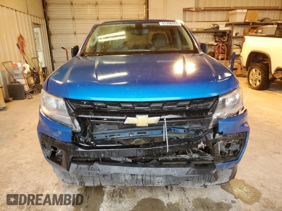 2022 Chevrolet Colorado 2WD Work Truck with VIN 1GCGSBEA0N1320488, listed as a Copart auction lot 51706655 with 65,119 mi miles and Salvage title. Bid and sale history available at DreamBid. Image 5.