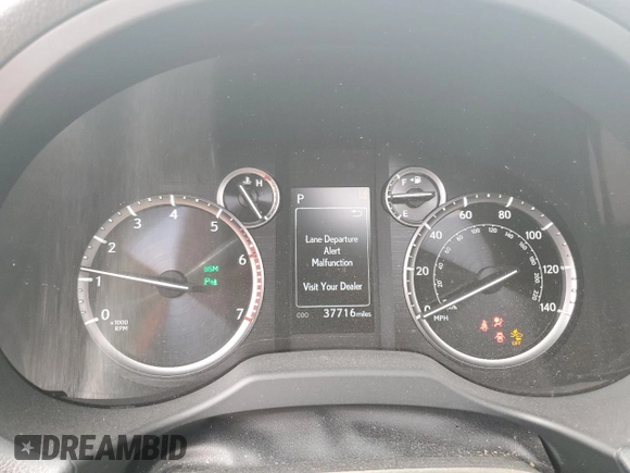 2022 Lexus GX with VIN JTJAM7BX6N5316828, listed as a Copart auction lot 81938424 with 37,716 mi miles and Salvage Title. Bid and sale history available at carsss.com. Image 9.