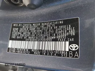 2015 Toyota Corolla L z VIN 5YFBURHE4FP352059, wystawiony jako IAAI lot #42310022 z przebiegiem 61 496 mil mil oraz . Historia ofert i sprzedaży dostępna na DreamBid. Obrazek 9.