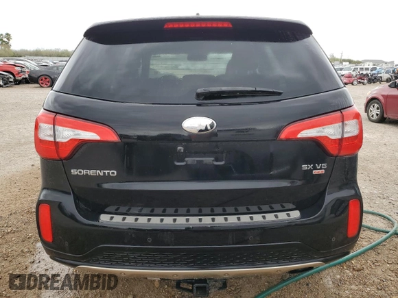 2015 Kia Sorento SX with VIN 5XYKW4A79FG558281, listed as a Copart auction lot 46945335 with 0 mi miles and Clean Title. Bid and sale history available at carsss.com. Image 6.