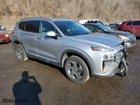 2021 Hyundai Santa Fe SEL with VIN 5NMS6DAJXMH334824, listed as a Copart auction lot 45962085 with 36,962 mi miles and Salvage Title. Bid and sale history available at carsss.com. Image 4.