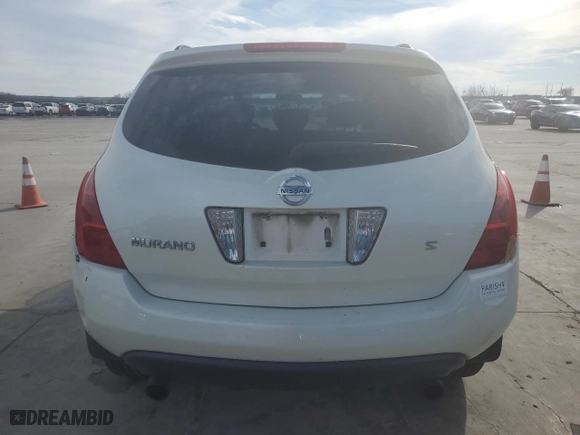 2005 Nissan Murano SL with VIN JN8AZ08T25W302469, listed as a Copart auction lot 43397395 with 263,136 mi miles and Clean Title. Bid and sale history available at carsss.com. Image 6.