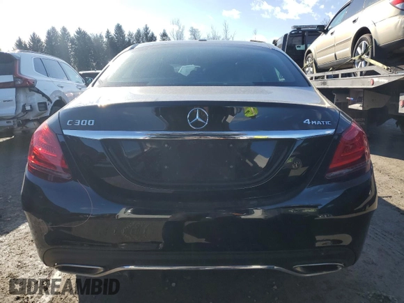 2019 Mercedes-Benz C 300 with VIN 55SWF8EB1KU283402, listed as a Copart auction lot 47947395 with 83,731 mi miles and Non Repairable. Bid and sale history available at DreamBid. Image 6.