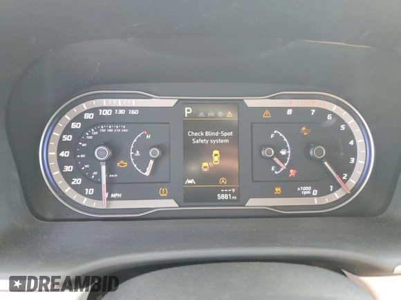2022 Hyundai Tucson SEL with VIN 5NMJB3AE4NH133264, listed as a Copart auction lot 77479414 with 5,881 mi miles and Salvage Title. Bid and sale history available at carsss.com. Image 9.