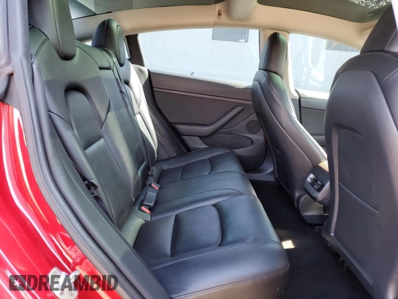 2022 Tesla Model 3 with VIN 5YJ3E1EA5NF184785, listed as a Copart auction lot 49466575 with 85,273 mi miles and Salvage Title. Bid and sale history available at DreamBid. Image 10.