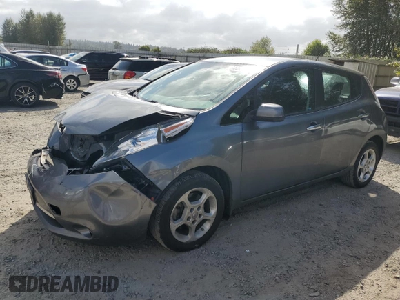 2015 Nissan LEAF SV with VIN 1N4AZ0CP2FC301904, listed as a Copart auction lot 64490643 with 104,574 mi miles. Bid and sale history available at carsss.com. Image 1.