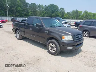 2005 Ford F-150 STX with VIN 1FTRX12W45NB95184, listed as a IAAI auction lot 42406068 with 164,727 mi miles and . Bid and sale history available at DreamBid. Image 1.