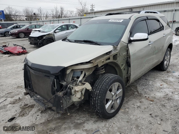 2013 Chevrolet Equinox LTZ with VIN 2GNFLGEK4D6429926, listed as a Copart auction lot 42283285 with 83,700 mi miles and Salvage Title. Bid and sale history available at carsss.com. Image 1.
