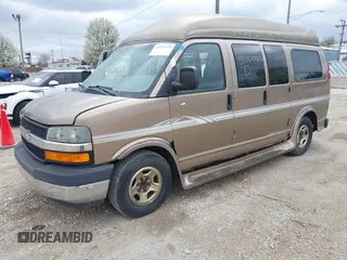 2003 Chevrolet Express Cargo YF7 Upfitter z VIN 1GBFG15T631192686, wystawiony jako IAAI lot #42097135 z przebiegiem 124 227 mil mil oraz . Historia ofert i sprzedaży dostępna na DreamBid. Obrazek 2.