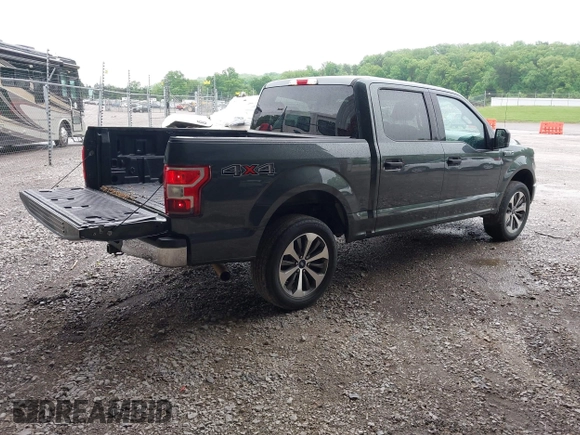 2018 Ford F-150 XL with VIN 1FTEW1EG4JKE17790, listed as a IAAI auction lot 42128519 with 153,740 mi miles. Bid and sale history available at carsss.com. Image 4.
