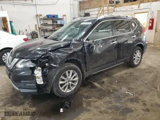 2017 Nissan Rogue SV with VIN 5N1AT2MV0HC897078, listed as a Copart auction lot 51037205 with 154,338 mi miles and Salvage Title. Bid and sale history available at carsss.com. Image 1.