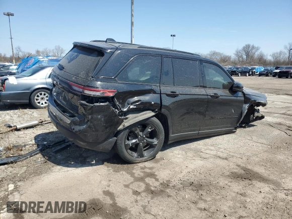 2023 Jeep Grand Cherokee Limited with VIN 1C4RJHBG1PC667228, listed as a Copart auction lot 53244215 with 17,072 mi miles and Salvage title. Bid and sale history available at DreamBid. Image 3.