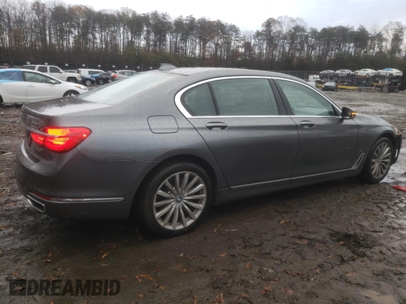 2018 BMW 7 Series 740i xDrive with VIN WBA7E4C57JGV23665, listed as a Copart auction lot 78676003 with 65,804 mi miles. Bid and sale history available at carsss.com. Image 3.