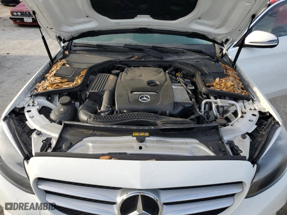 2017 Mercedes-Benz C-Class C 300 with VIN 55SWF4JB4HU191370, listed as a Copart auction lot 48983495 with 0 mi miles and Non Repairable. Bid and sale history available at carsss.com. Image 11.