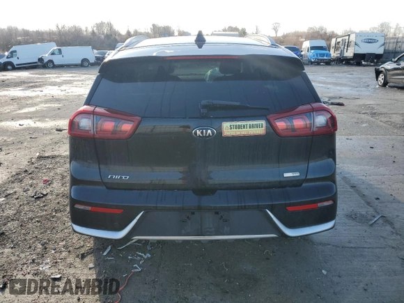 2017 Kia Niro FE with VIN KNDCB3LC5H5049319, listed as a Copart auction lot 46714525 with 50,213 mi miles and Salvage Title. Bid and sale history available at carsss.com. Image 6.
