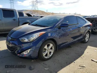 2013 Hyundai Elantra Coupe SE with VIN KMHDH6AE3DU019580, listed as a Copart auction lot 84892324 with 89,273 mi miles and Salvage Title. Bid and sale history available at carsss.com. Image 1.