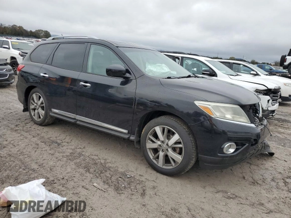 2013 Nissan Pathfinder SL with VIN 5N1AR2MM9DC638749, listed as a Copart auction lot 80803724 with 172,675 mi miles and Salvage Title. Bid and sale history available at carsss.com. Image 4.