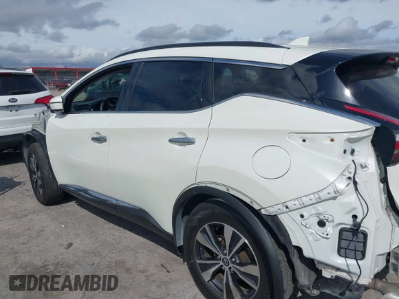 2023 Nissan Murano SV with VIN 5N1AZ2BJ7PC111015, listed as a IAAI auction lot 41630173 with 22,267 mi miles. Bid and sale history available at carsss.com. Image 20.