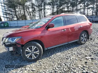 2017 Nissan Pathfinder SL with VIN 5N1DR2MM4HC608447, listed as a Copart auction lot 45484045 with 142,949 mi miles and Salvage Title. Bid and sale history available at carsss.com. Image 1.