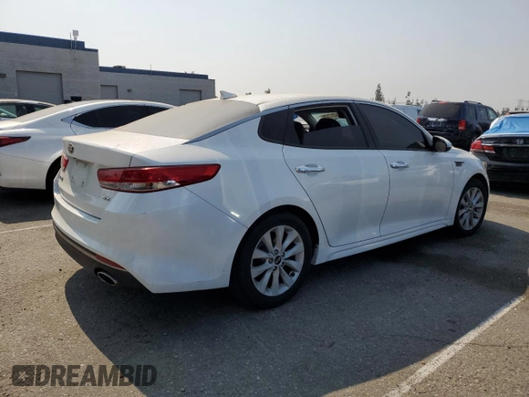 2016 Kia Optima EX with VIN 5XXGU4L32GG086761, listed as a Copart auction lot 64317125 with 145,967 mi miles and Salvage title. Bid and sale history available at DreamBid. Image 3.