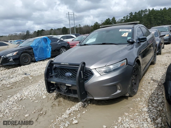 2016 Ford Sedan Police Interceptor with VIN 1FAHP2MK7GG138325, listed as a Copart auction lot 43312775 with 111,208 mi miles and Salvage Title. Bid and sale history available at carsss.com. Image 1.