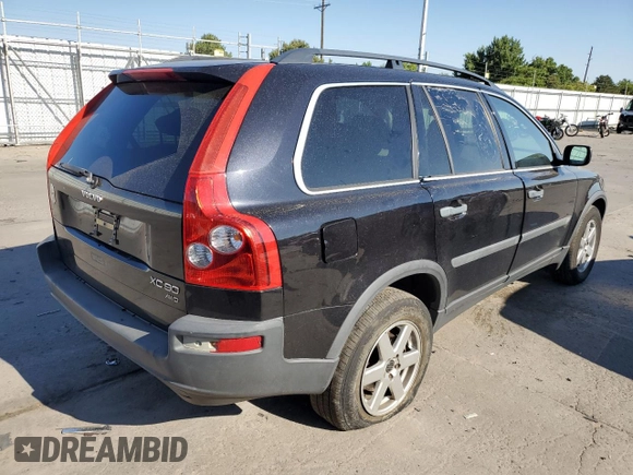 2004 Volvo XC90 with VIN YV1CZ59H141101034, listed as a Copart auction lot 41978765 with 88,286 mi miles and Non Repairable. Bid and sale history available at carsss.com. Image 3.