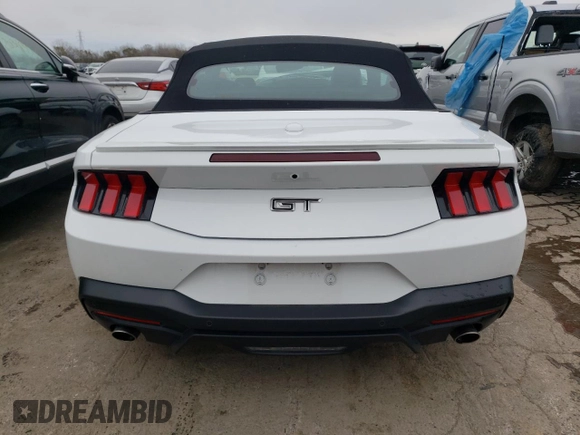 2024 Ford Mustang GT Premium with VIN 1FAGP8FF7R5104107, listed as a Copart auction lot 81084034 with 8,389 mi miles and Clean title. Bid and sale history available at DreamBid. Image 6.