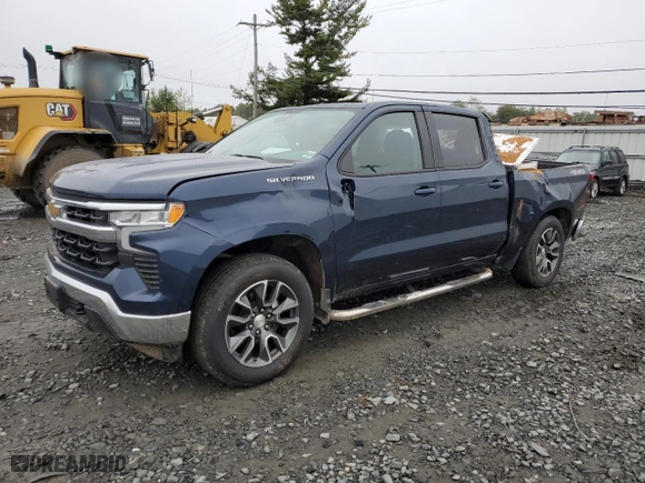 2022 Chevrolet Silverado 1500 LT with VIN 1GCPDKEK0NZ598666, listed as a Copart auction lot 73355844 with 26,047 mi miles and Salvage Title. Bid and sale history available at carsss.com. Image 1.