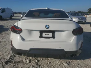 2022 BMW 2 Series 230i with VIN 3MW23CM01N8C54726, listed as a Copart auction lot 74346614 with 30,158 mi miles and Salvage Title. Bid and sale history available at carsss.com. Image 6.