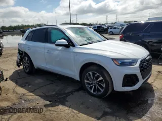 2024 Audi Q5 S line Premium with VIN WA1GAAFYXR2119667, listed as a Copart auction lot 55909455 with 8,383 mi miles and Salvage title. Bid and sale history available at DreamBid. Image 4.