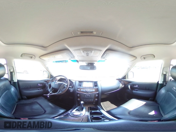 2012 Infiniti QX56 7-passenger with VIN JN8AZ2NE2C9015890, listed as a Copart auction lot 52685655 with 159,226 mi miles and Salvage title. Bid and sale history available at DreamBid. Image 14.