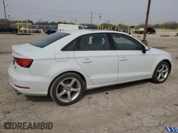 2016 Audi A3 Premium with VIN WAUB8GFF3G1050351, listed as a Copart auction lot 52283705 with Not Provided miles and Salvage Title. Bid and sale history available at DreamBid. Image 3.