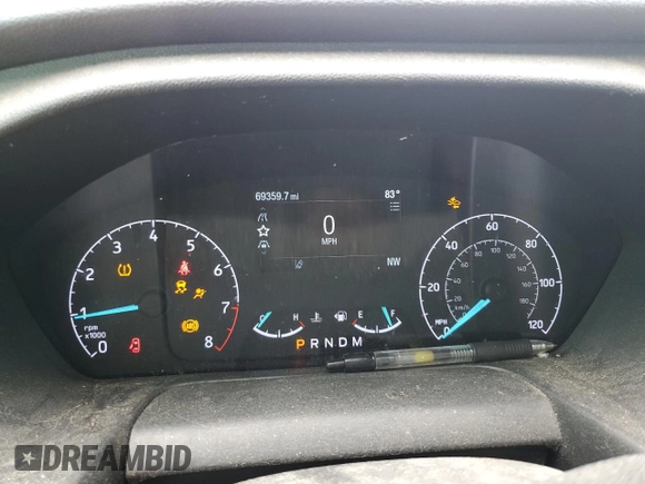 2020 Ford Transit Cargo with VIN 1FTBR1Y88LKB60893, listed as a Copart auction lot 71268874 with 69,359 mi miles and Salvage Title. Bid and sale history available at DreamBid. Image 9.