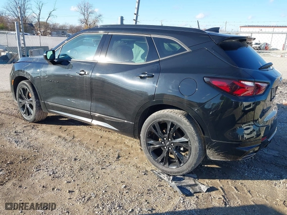 2019 Chevrolet Blazer RS with VIN 3GNKBERS2KS694858, listed as a IAAI auction lot 40856156 with 67,306 mi miles. Bid and sale history available at carsss.com. Image 3.