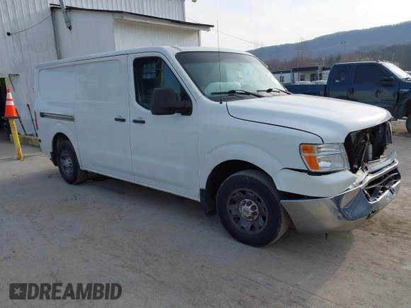 2013 Nissan NV S with VIN 1N6BF0KL1DN106560, listed as a IAAI auction lot 41780379 with 181,657 mi miles. Bid and sale history available at carsss.com. Image 1.