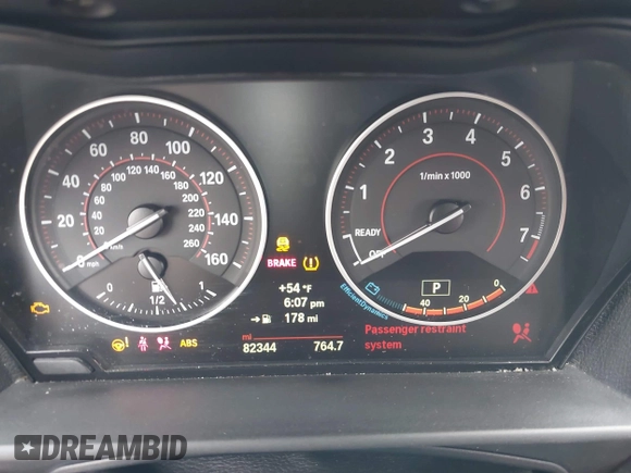 2015 BMW 2 Series M235i with VIN WBA1J7C50FV358774, listed as a IAAI auction lot 41559637 with 82,344 mi miles and . Bid and sale history available at carsss.com. Image 7.
