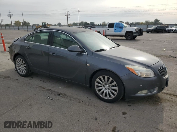 2011 Buick Regal CXL Turbo TO1 with VIN W04GV5EV9B1084036, listed as a Copart auction lot 75712394 with 141,318 mi miles and Salvage Title. Bid and sale history available at carsss.com. Image 4.