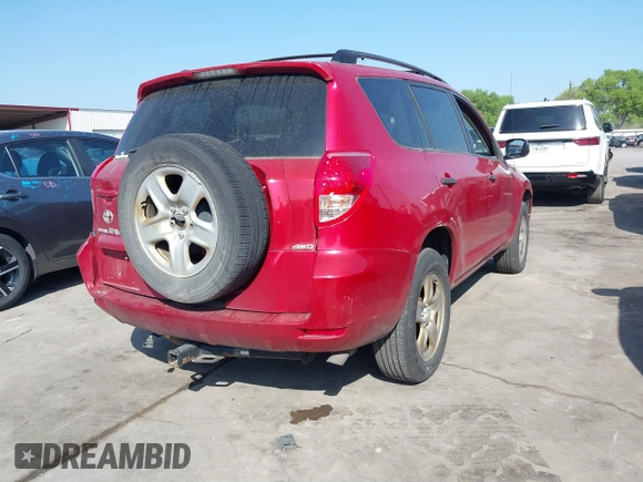 2008 Toyota RAV4 with VIN JTMBK33V785053885, listed as a IAAI auction lot 41857566 with 170,812 mi miles. Bid and sale history available at carsss.com. Image 4.