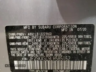 2020 Subaru Forester Limited with VIN JF2SKASC9LH585152, listed as a Copart auction lot 42211585 with 43,871 mi miles and Salvage Title. Bid and sale history available at carsss.com. Image 12.